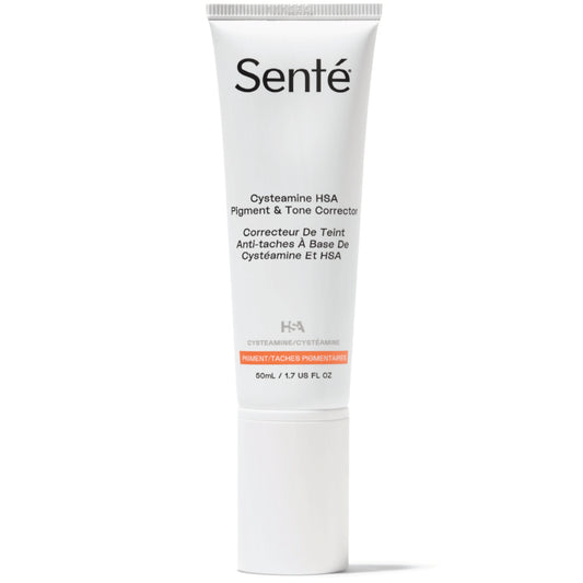 Hyperpigmentation cream with HSA and Cysteamine for more even-looking skin and improved appearance of dark spots.